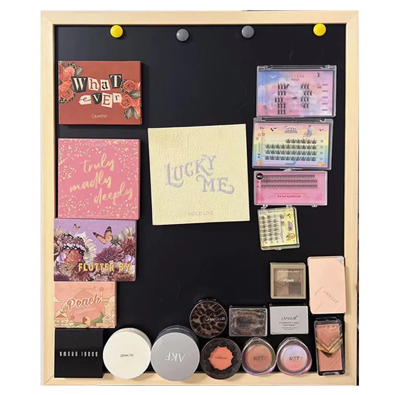 磁気黒板化粧品収納黒板壁磁気冷蔵庫ステッカー収納ラック化粧品壁