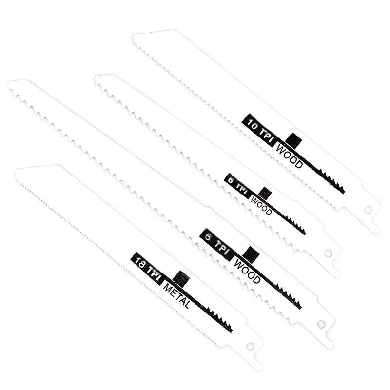 4pcs Reciprocating Saw Blade, Universal Wood and Metal Cutting, Coarse and Fine Teeth, DIY and Professional Use, Durable Tools