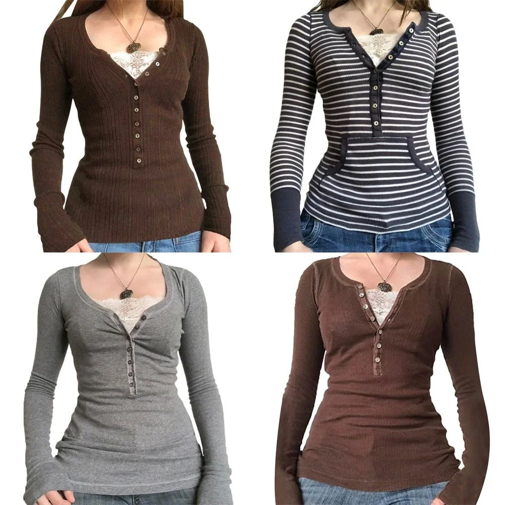 

Vintage Lace Patchwork Cute Cotton Tirts Women Korean Faion Cleanfit 3D Sle Stand Fit Ciwalk Suitable for Middle-aged