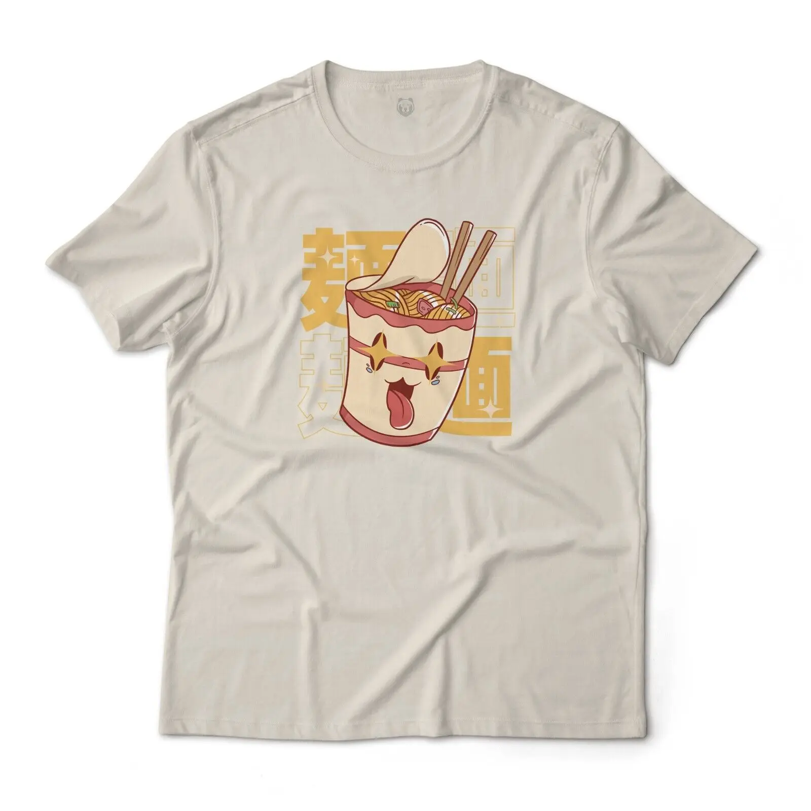 Kawaii Anime Ramen Cup Noodles Food Art Graphic T-Shirt Unisex 100% Cotton Tee