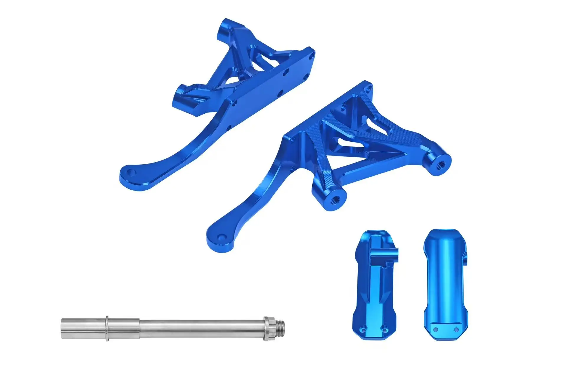 Steering Damper Bracket for Harley Touring OHLINS FGR300 / FF520 Front Fork, Radial Brake Caliper Mount Adapter