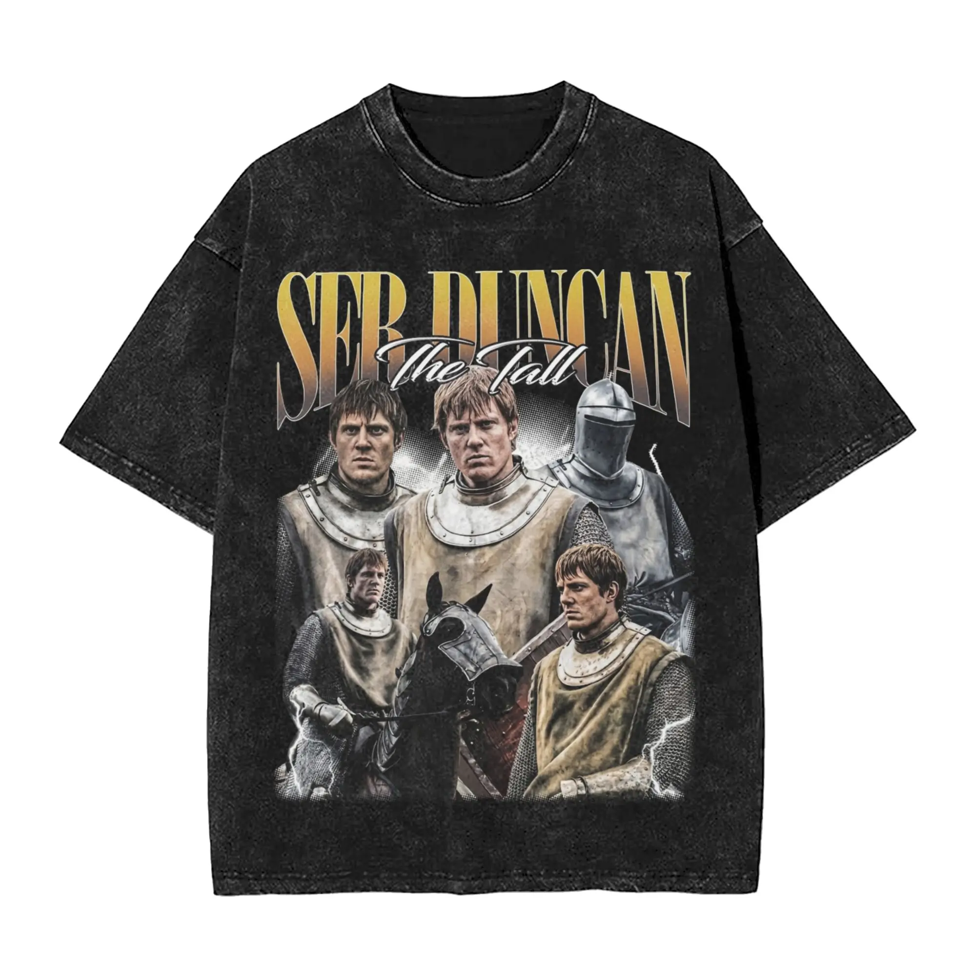 Ser Duncan the Tall A Knight of the Seven Kingdoms T Shirts Hip Hop Washed Oversize T-Shirt Vintage for Men Streetwear Tee Shirt