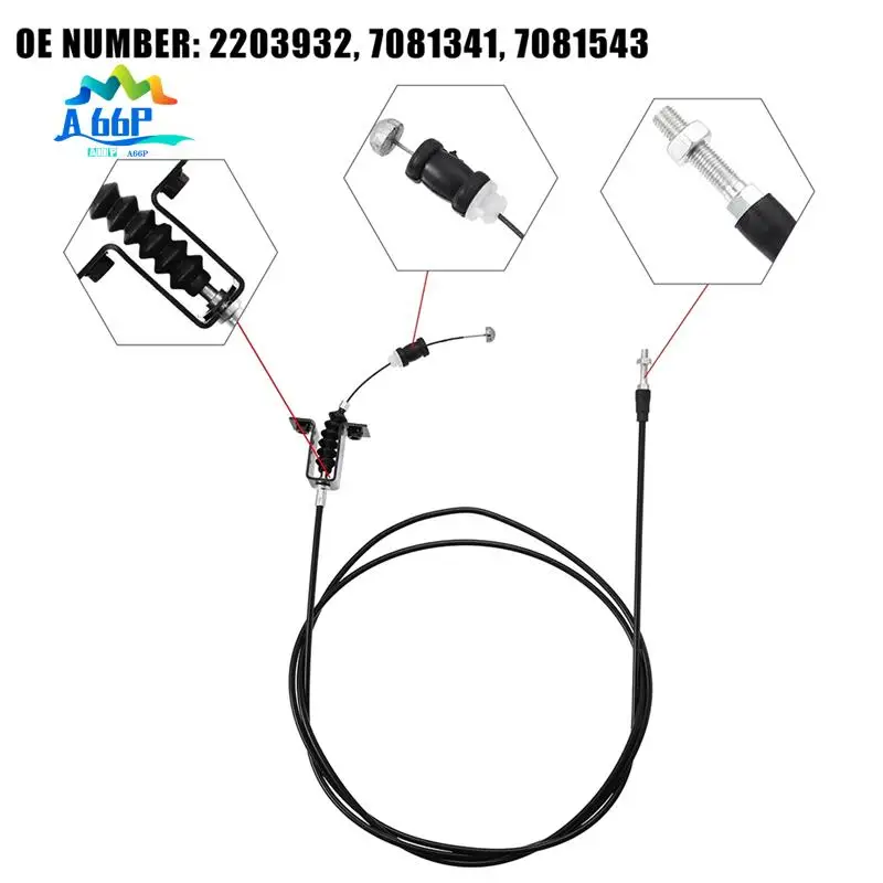 

A66P-Car Throttle Cable For Polaris RZR 800 2008-2010 For 2008 RZR 800 For 2009 RZR "S" 800 7081341 7081543 2203932