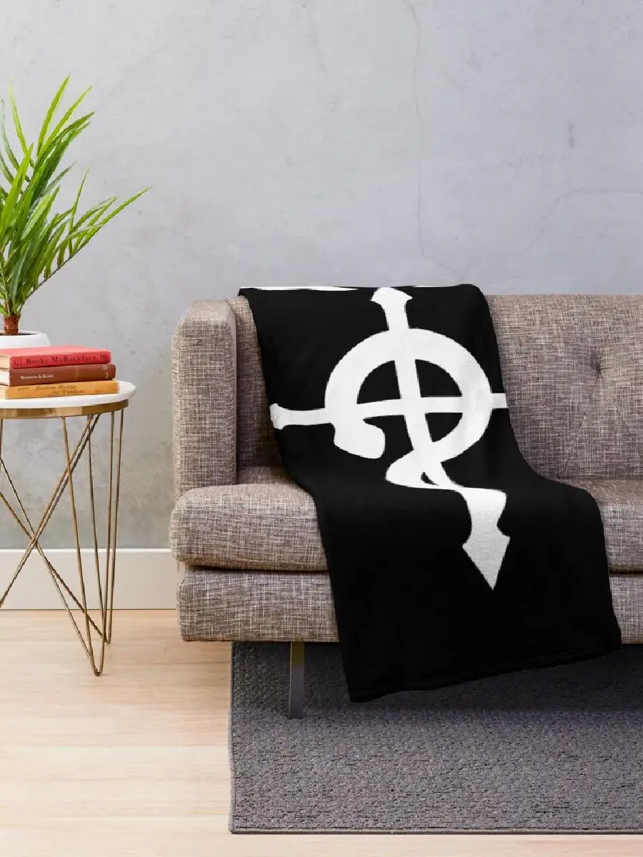 Edward Elric Crest Throw Blanket  Soft Plush Fleece for Cozy Nights Perfect for Anime Fans Full Size Home Decor