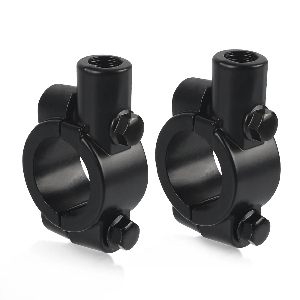 المقود 6 مللي متر مرآة جبل المشبك مرآة الرؤية الخلفية حامل محول الأسود المشبك قاعدة لكاواساكي Z500 Z650 Z750 Z800 Z900 Z1000