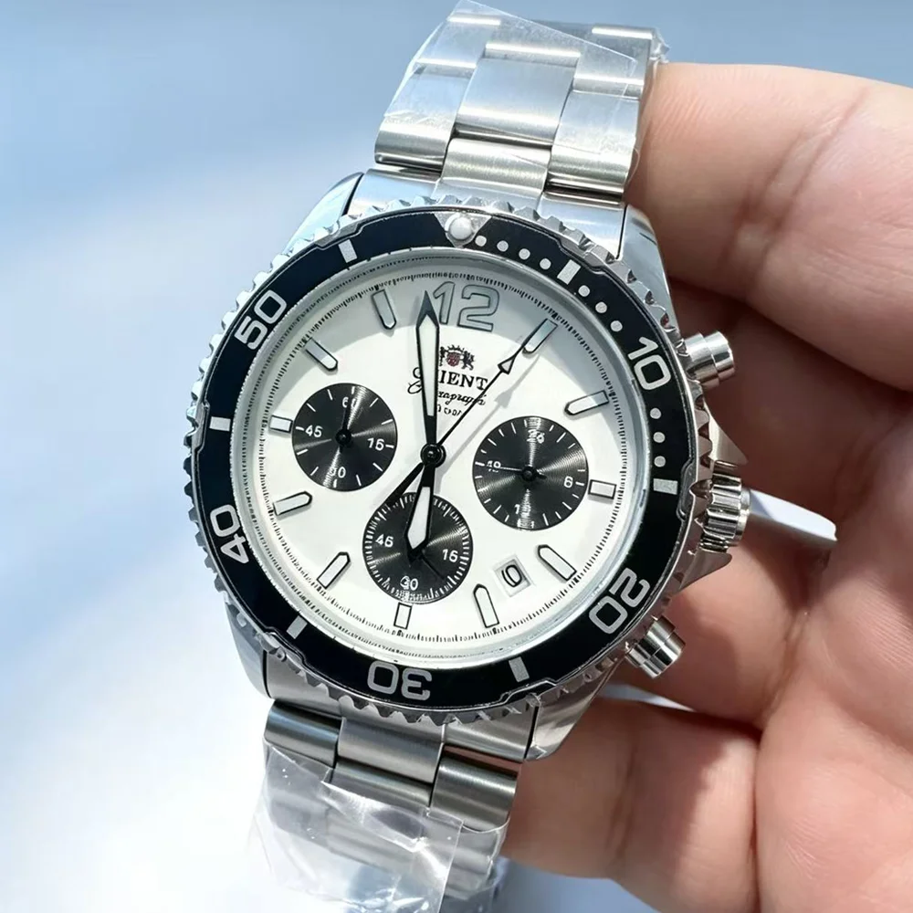 Extraordinary AAA Orient Original Watches For Mens Multifunctional Steel Chronograph Quartz Wristwatch AAA Male Sports Clocks