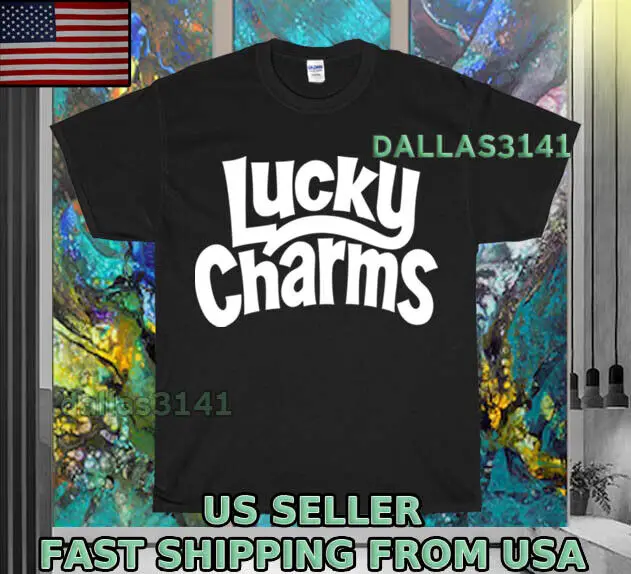 NEW SHIRT LUCKY CHARMS CEREAL NEW LOGO T-SHIRT UNISEX FUNNY MEN'S SIZE S-5XL