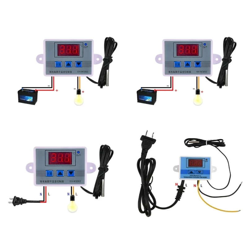 

All-Purpose Digital Temperature Controller -50~110°C Thermostat with 2-Stage Heating and Cooling Modes Dropship