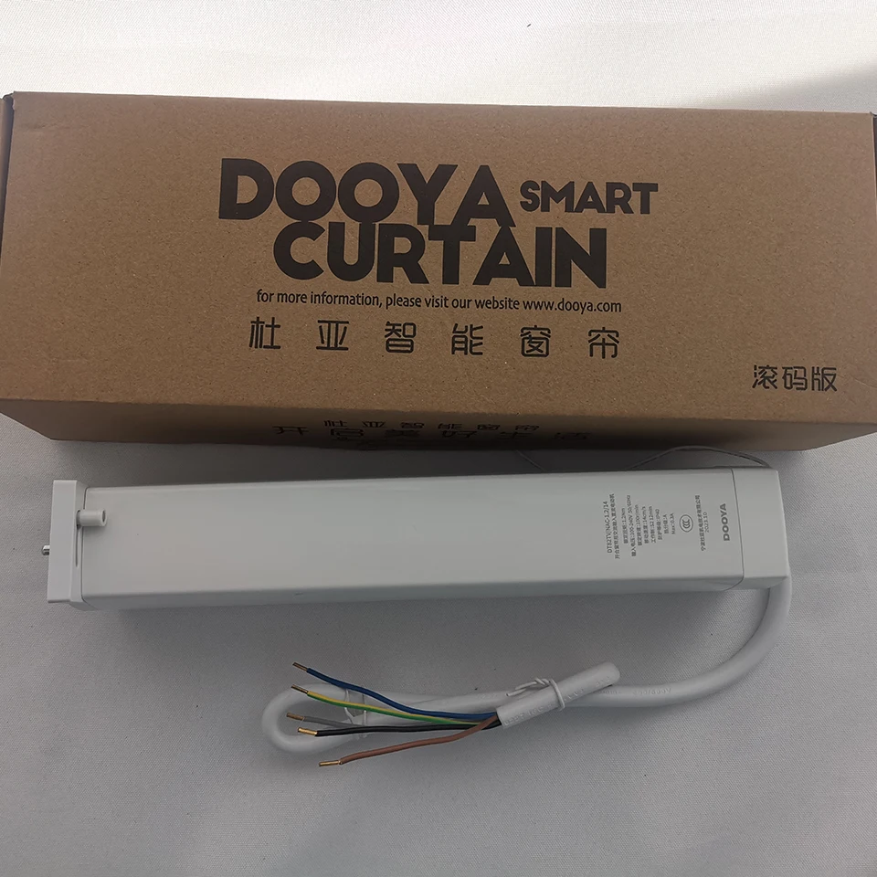 DOOYA-motor de cortina de 5 cables DT82TV, 1,2n RS485/contacto seco/Control RF433, 100-240V 50/60 HZ, motor de cortina silenciosa para casa