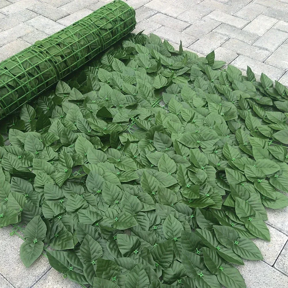 

Artificial Leaf Privacy Fence Roll Privacy Fence Simulated Green Leaf Wall Landscaping Outdoor Garden Backyard Balcony Decor