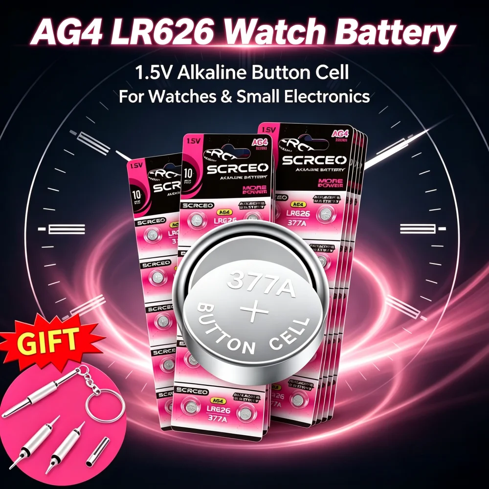 10-100PCS AG4 LR626 377 SR626SW 377A CX66W Button Coin Battery 1.55V Alkaline Watch Battery For Watches Toys Clocks