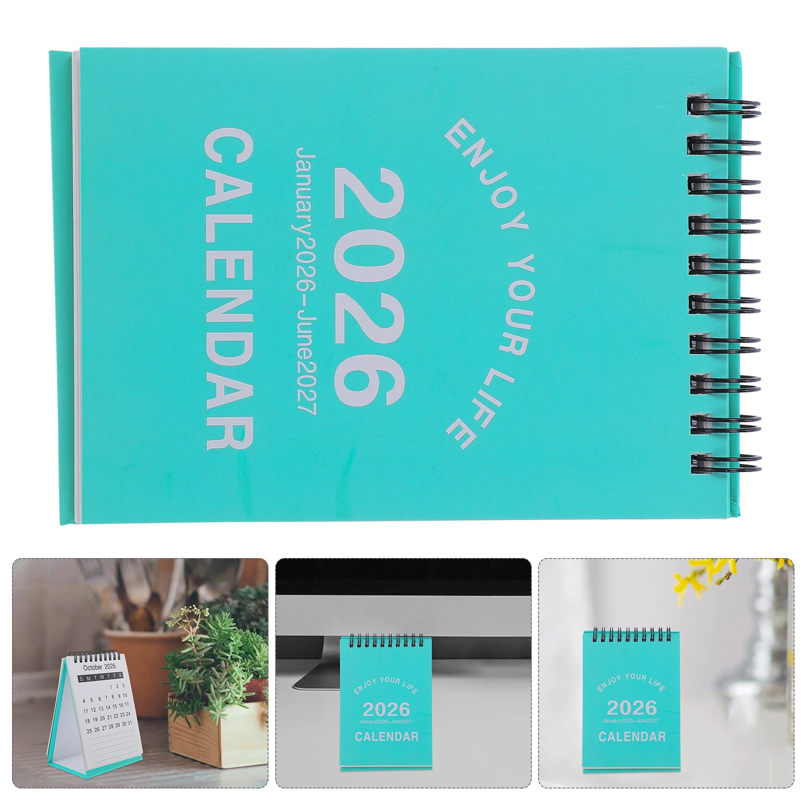 

Mini 2026-2027 Desk Compact Tabletop Flip Calendar For Home Office Use Lunar Year Daily Schedule Planner Chinese Zodiac