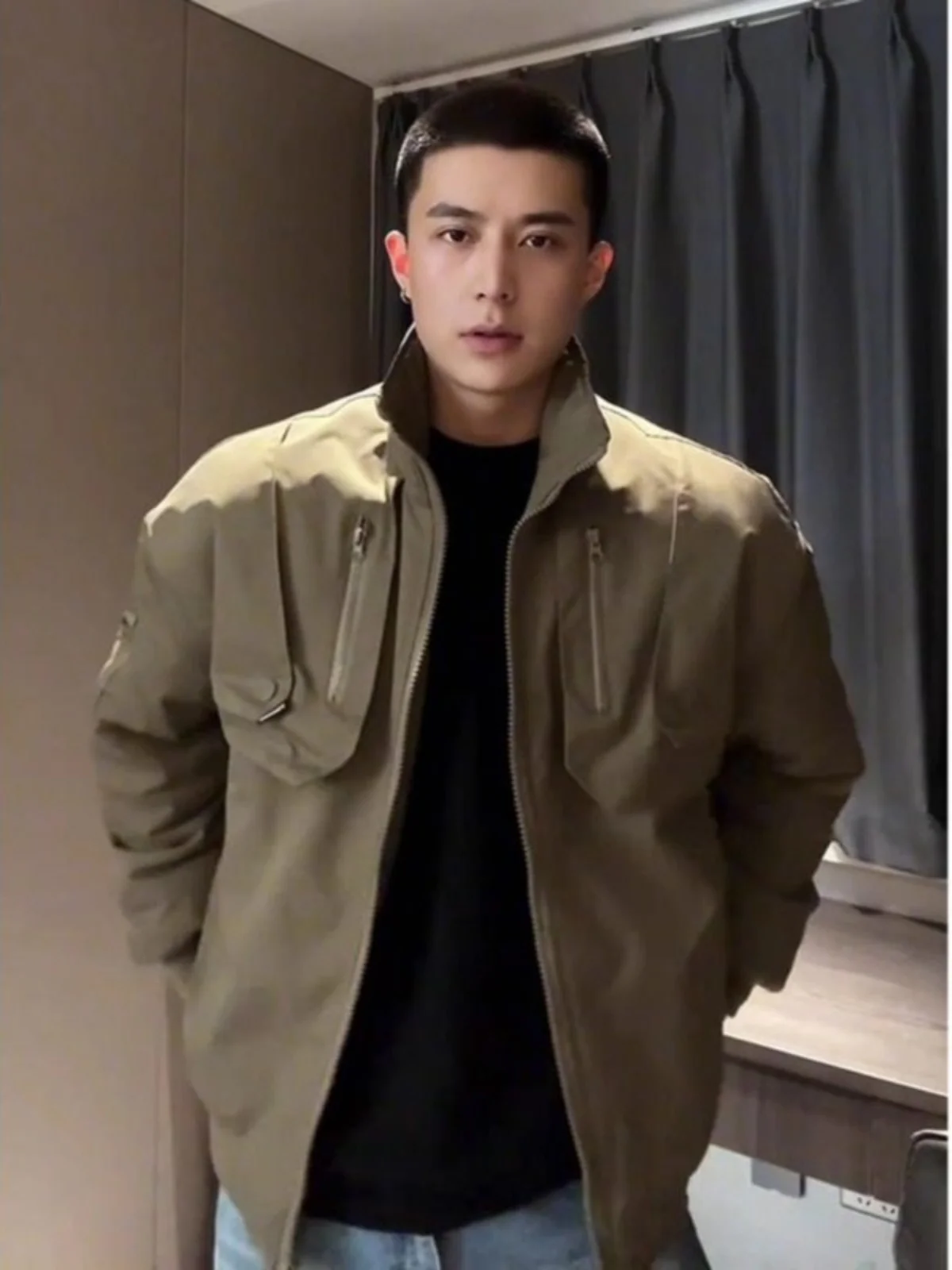 

Мужская демисезонная куртка-ветровка в стиле милитари для пилотов, модная рабочая одежда, высококачественная американская бейсбольная куртка на молнии