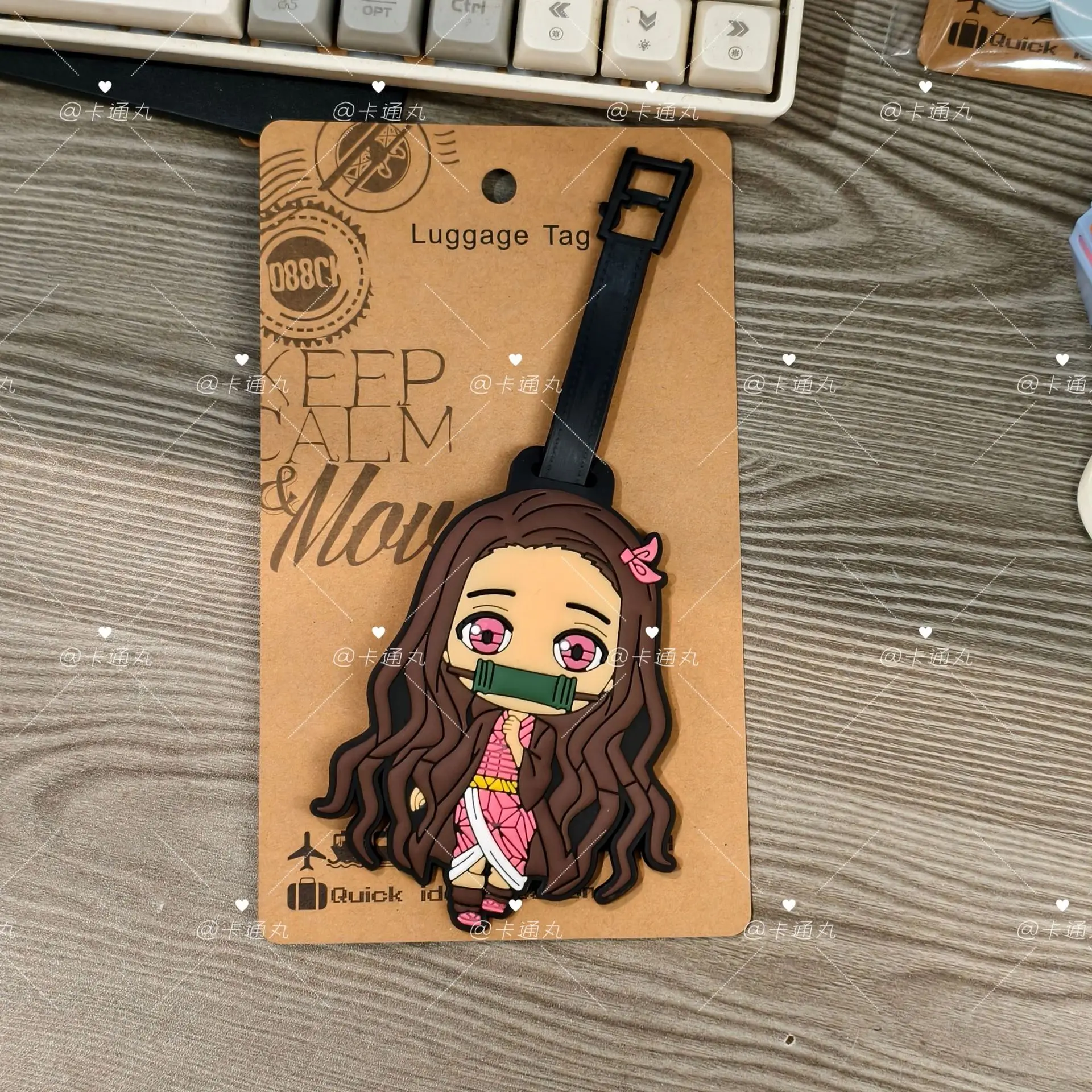 귀여운 데몬 슬레이어 수하물 태그, 탄지로 여행 가방 태그, 애니메이션 캐릭터 여행 ID 태그 (여행 가방용)