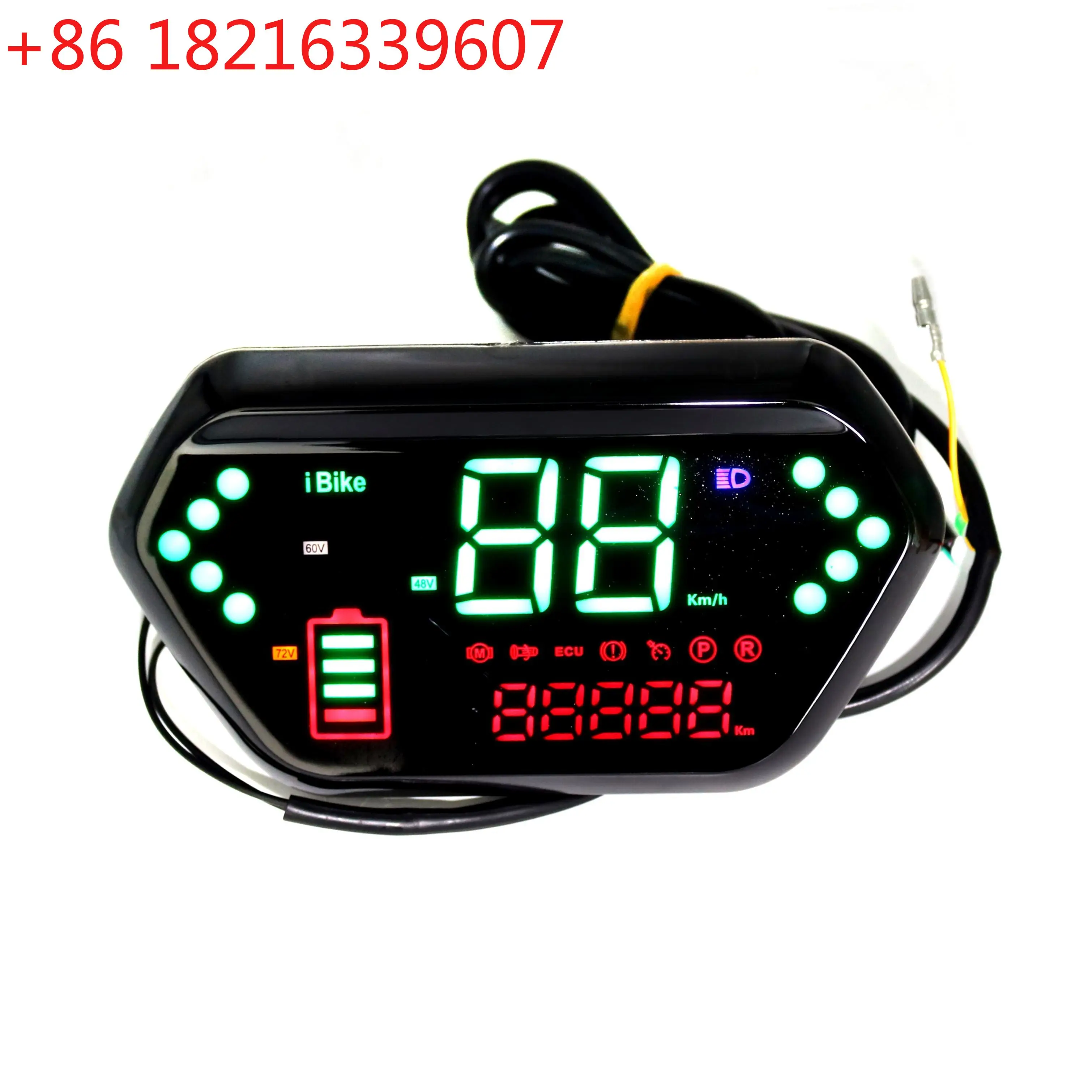 YAO New Style EVfitting simple electric bicycle LCD display with speed meter and battery status indicator functions