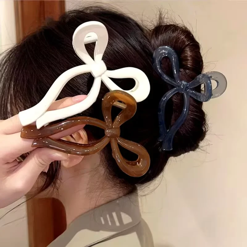 

Barrettes Women Acrylic Hair Claws Clips Hair Accessories Hairpins Ladies Hairgrip Headwear Girls Ornaments Crab Bands