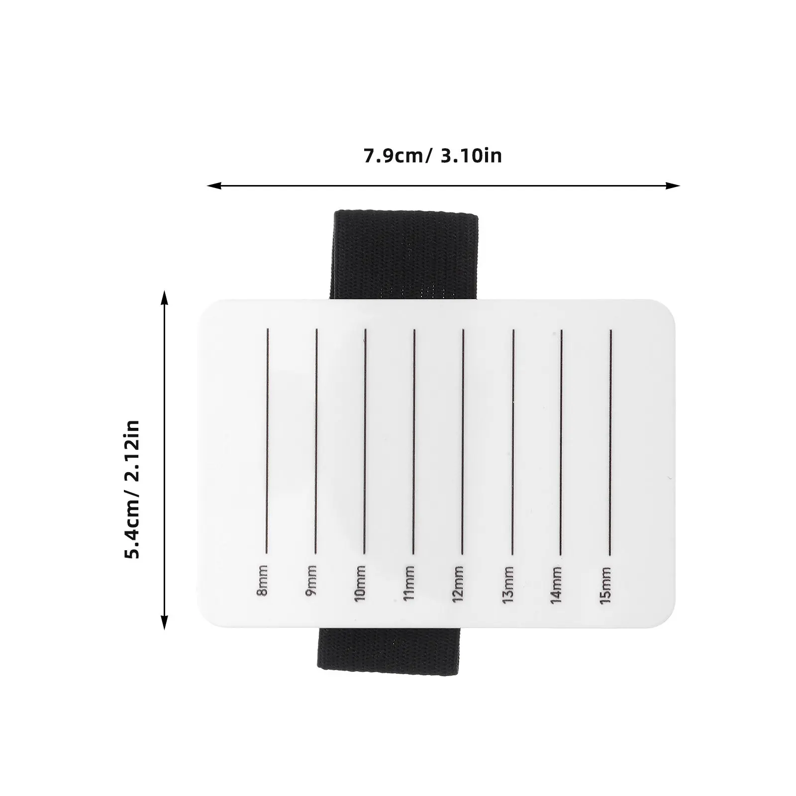 15Sets White Acrylic Eyelash Extension Pallet Professional Lash Grafting Tray Portable Stable Clear Surface for Precise Lash