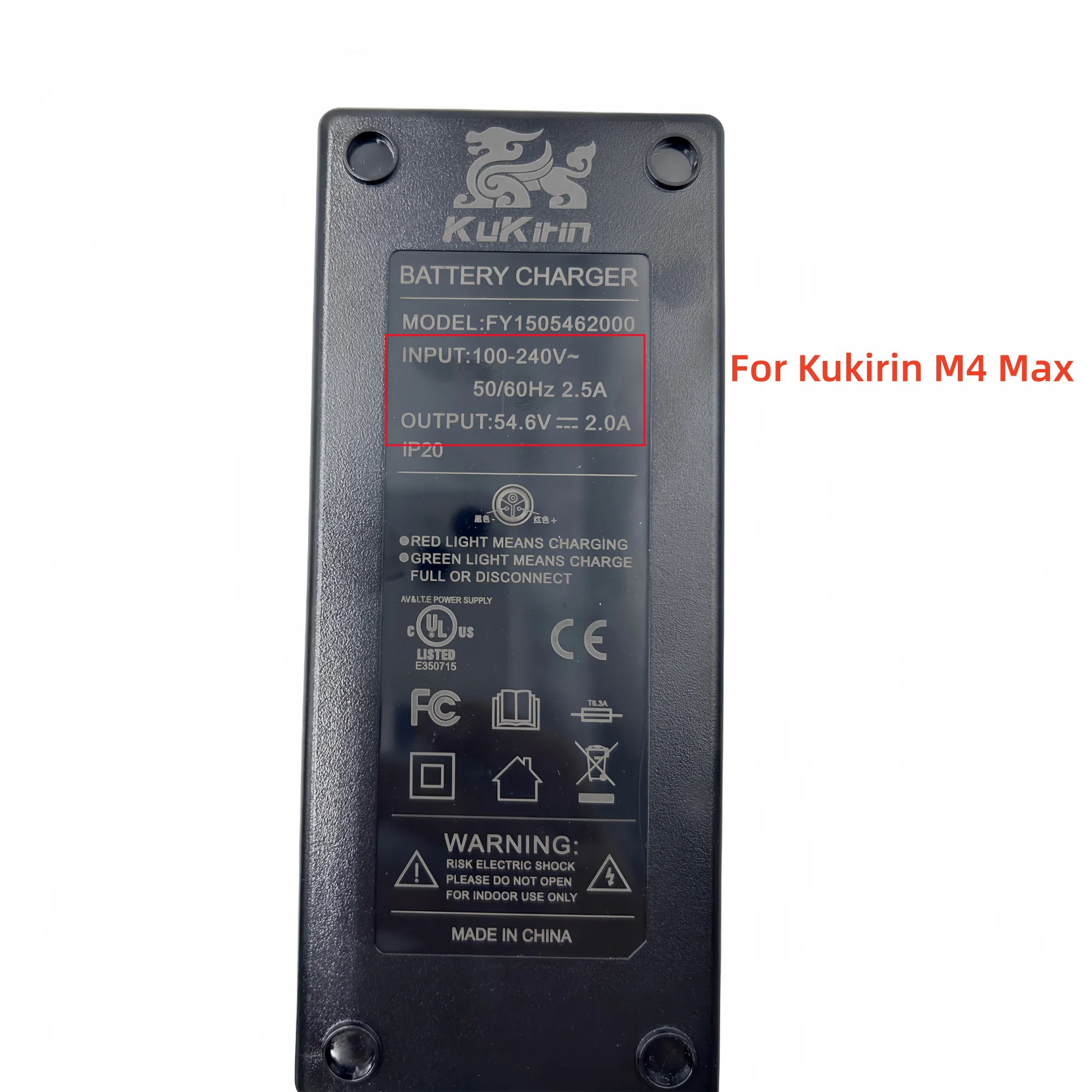 Original 54.6V 2.0A Lithium Charger For Kukirin M4 Max Electric Scooter Kugookirin M4max Battery Charger Parts Accessories