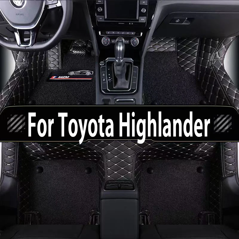 Auto Carpets Interior Accessories 5 seats Car Floor Mats For Toyota Highlander 2009 2010 2011 2012 2013-2014