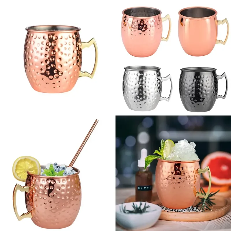 Bronze cocktail glass, stainless steel hammer point wine glass