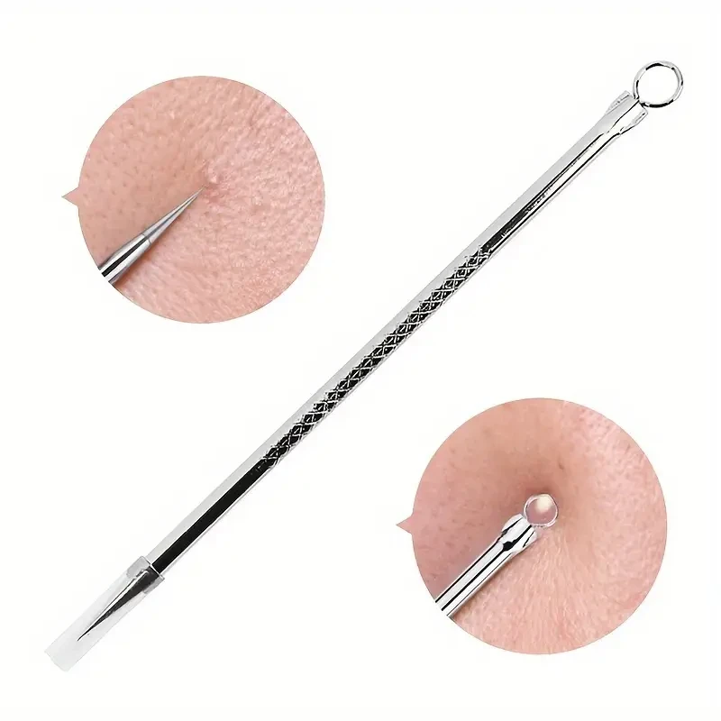1pc Professional  Stainless Steel Blackhead Comedone Acne Remover Face Skin Care Pore Cleaner Needles Remove Tools