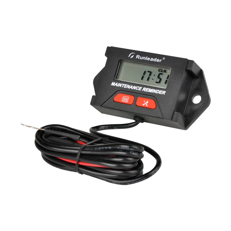 

Reminder Digital Hour Meter Alarm Tachometer Maintenance RPM Reminder Shutdown for Marine ATV Motor and Gas Powered Equipment