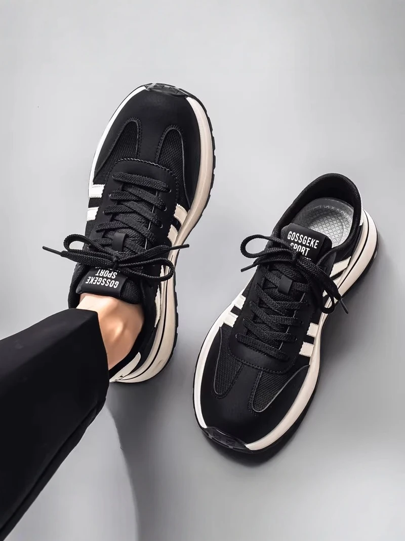 AGAM Men's Shoes 2026 New Autumn Trendy All-Match Casual Sports Shoes Middle School Soft Bottom Running Dad Trendy Shoes