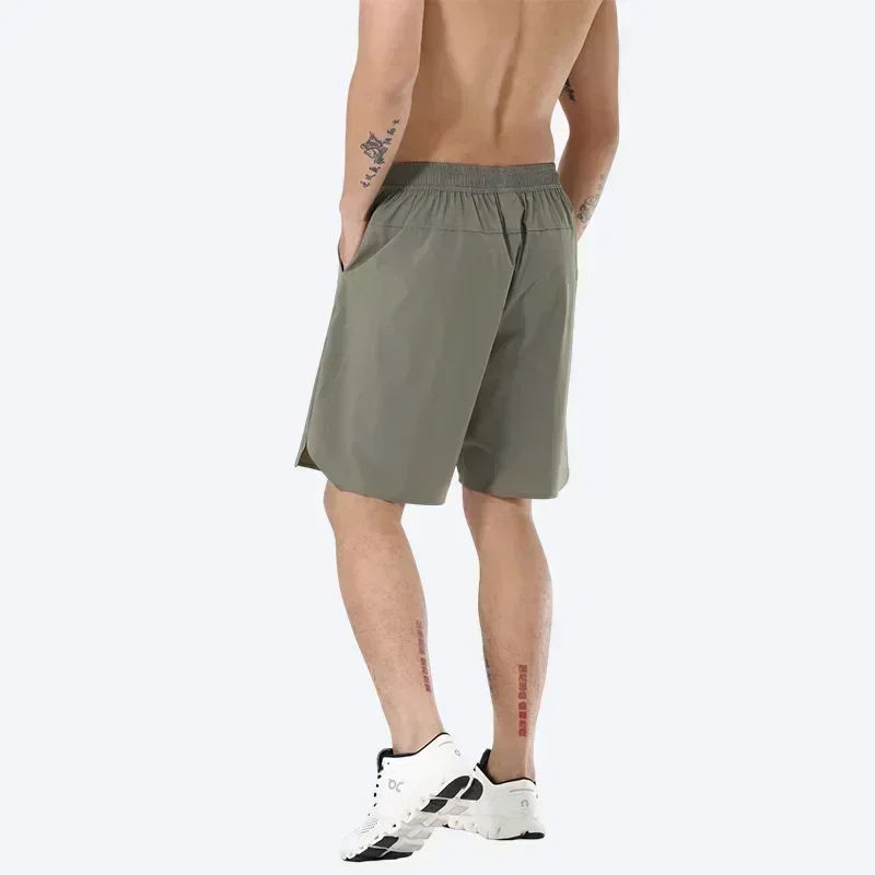 Lemon Solid Color Sports shorts Men's Elastic Force Yoga Shorts Summer Quick-drying Breathable Running Training Fitness Shorts