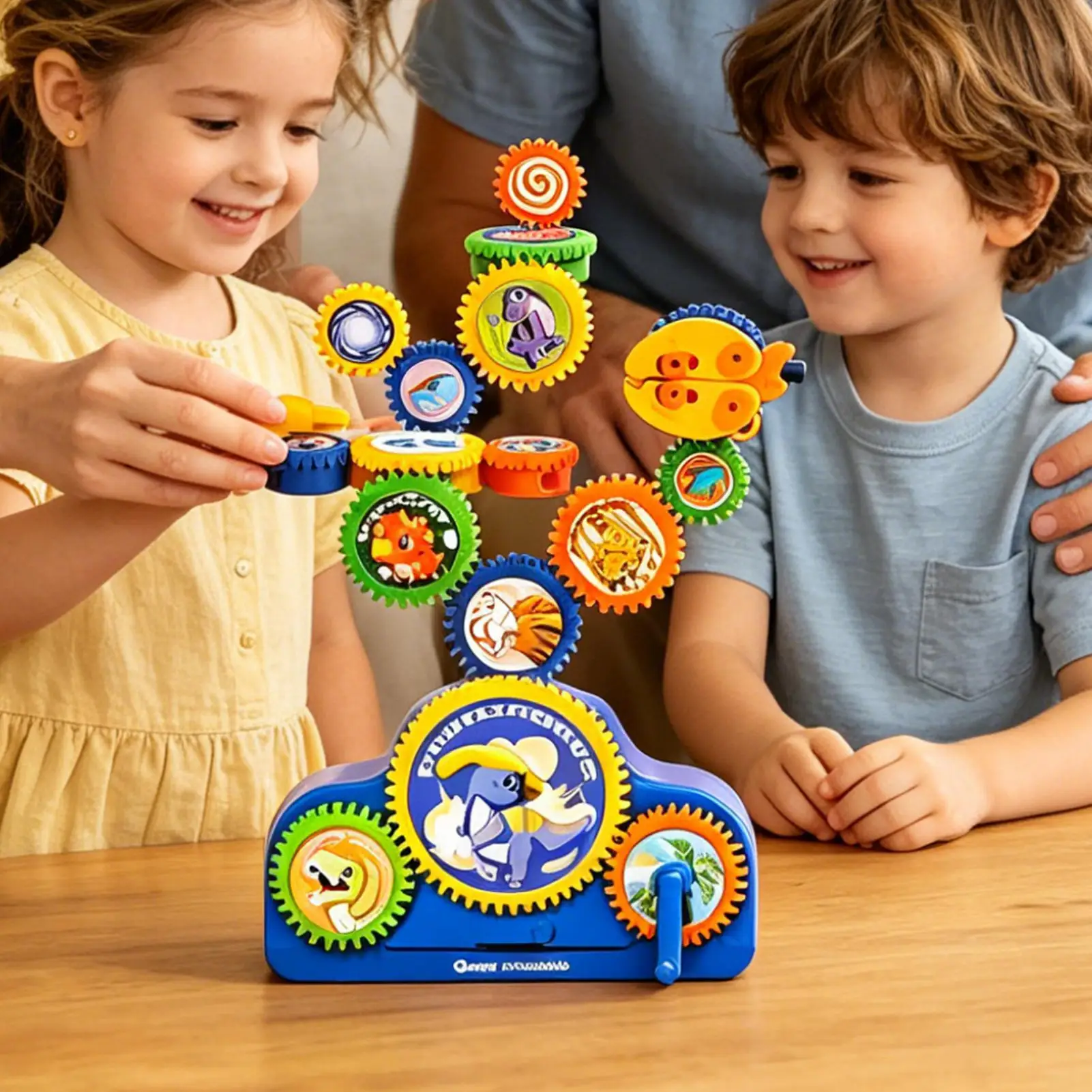 Gear Building Block Educational Fun Interlocking Learning Set Building Blocks Kit For Boys Girls Indoor Inside House Bedroom
