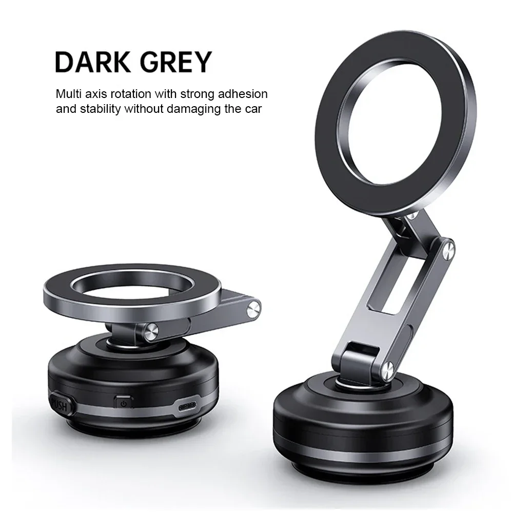 

X63 Car Mobile Bracket Rotating Folding Electric Vacuum Suction Cup Magnetic Suction Bracket Mirror Navigation Car Phone Holder