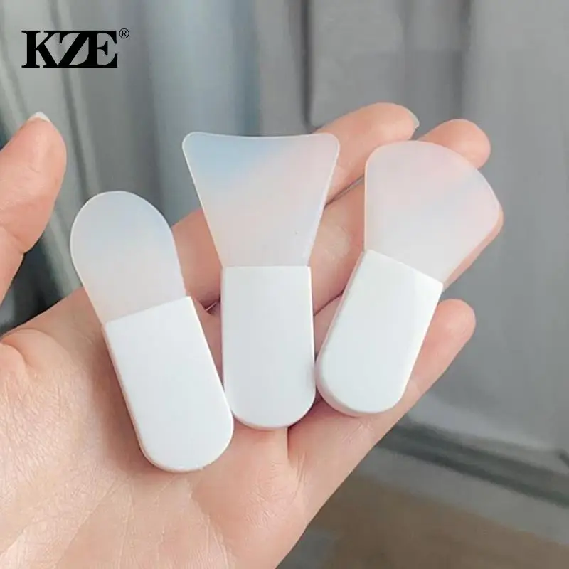 3*Mini Silicone Mask Brush Makeup Facial Face Cream Making Tool Portable Travel Gel Mixing Smear Supplies Make Up Cosmetic Tools