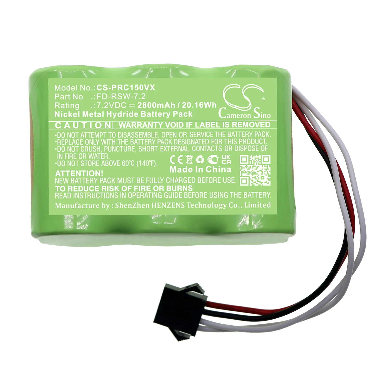 

7.2V 2800mAh Vacuum Cleaner Battery FD-RSW-7.2 for Pyle PUCRC15, PUCRC15BAT, PUCRC17 Pure+TOOL