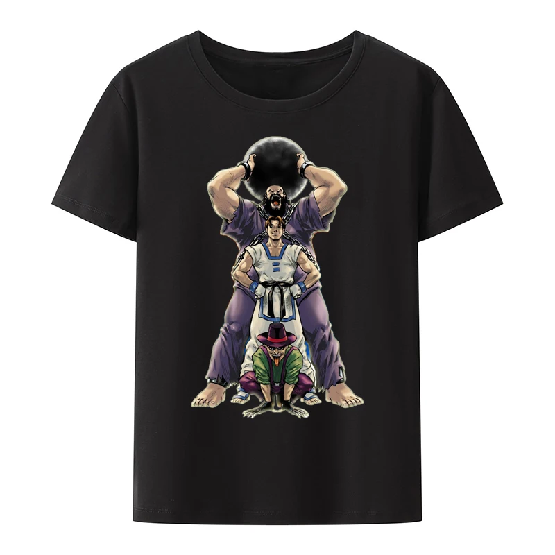 Japan Game King of Fighters Graphic Character Poster T-shirts Short-sleev Hipster Tee Camisetas T-shirt Streetwear Harajuku Tees