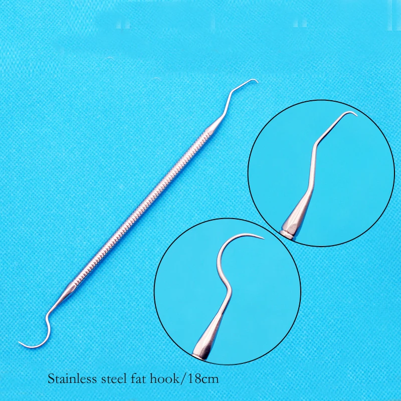 Fat pull hook double eyelid tool beauty plastic equipment double-threaded stainless steel say hello pull hook