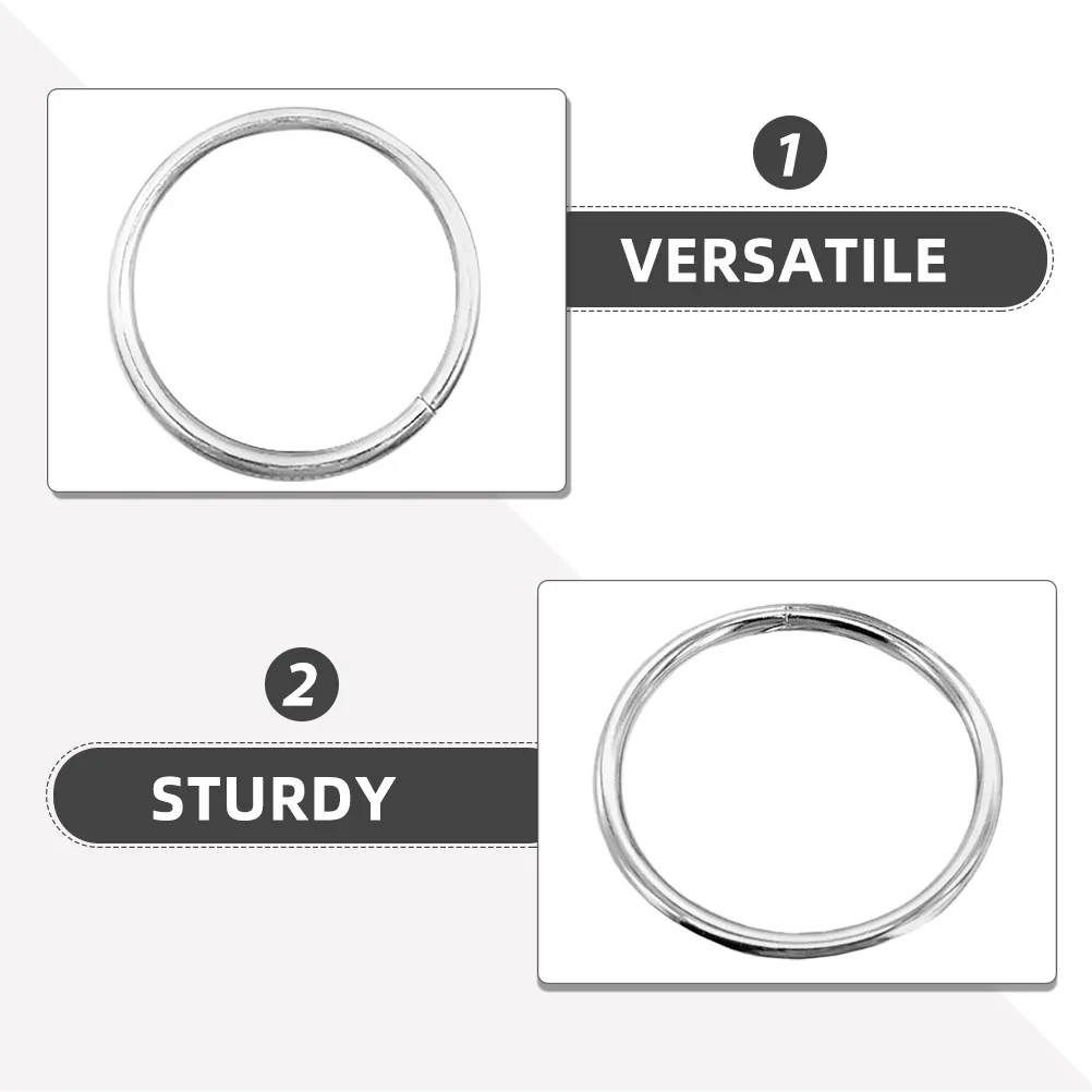 20Pcs Iron Rings Metal Hoops Craft Rings for Wreath Macrame Dreamcatcher Floral DIY Decorative Hanging Plant Wedding