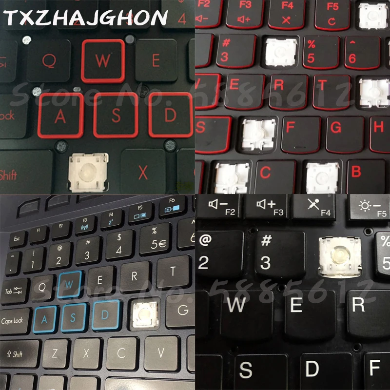 Capuchons de touches de remplacement, Clip à ciseaux et charnière pour clavier de passerelle Samsung Acer Dell Asus Lenovo Toshiba HP HUAWEI XIAOMI MSI