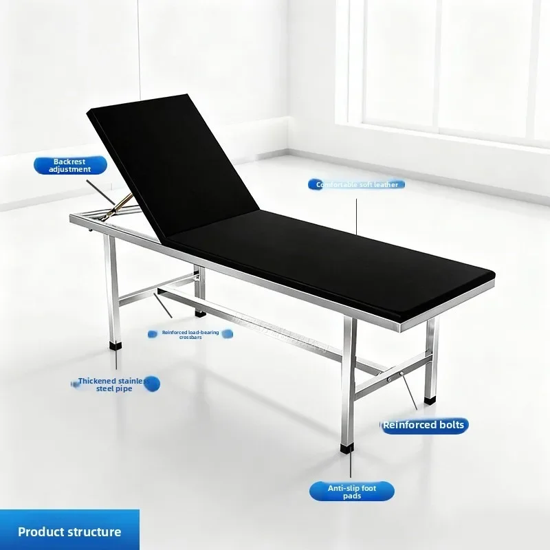 Hospital Examination Bed Multifunctional Stainless Steel Adjustable Massage Bed Tuina Traditional Chinese Medicine Clinic