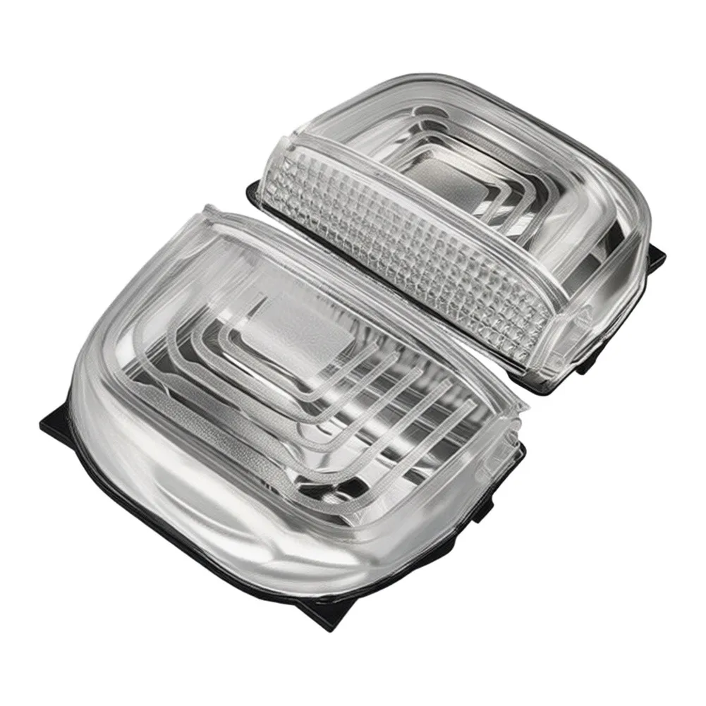 For Daily Driving Safety Gray Clear Rearview Mirror Indicator Mirror Mirror Turn Signal ABS Material Wear Resistant