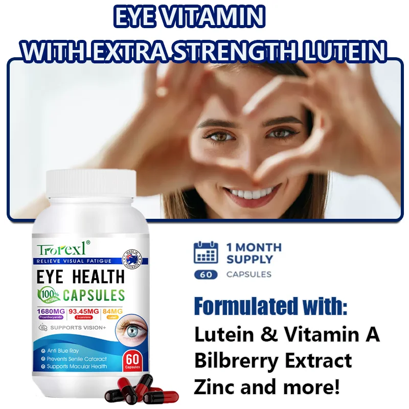 Improve Eyesight Supplement Capsules Lutein Calendula-protect Eyesight Prevent Myopia Relieve Eye Pressure Fatigue Dryness