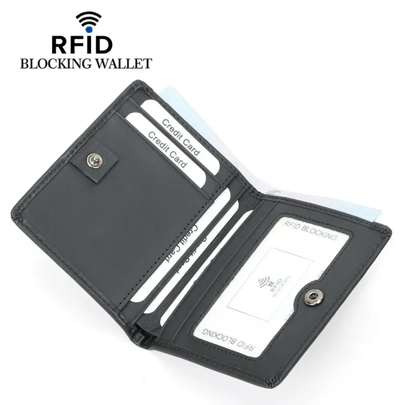 

Men's Wallets Male Leather Walet Photo Card Holder Fashion Large Capacity Wallet Purse Bag