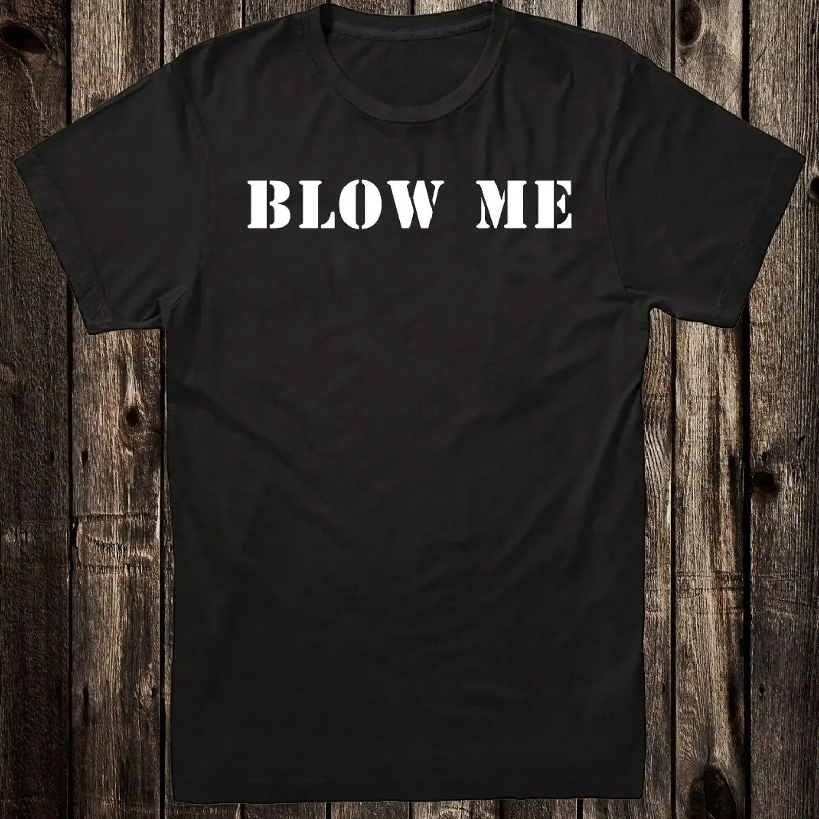 T Shirt 100 Baumwolle lustig Neuheit Biker Motorrad Chopper Blow Me vintage Washed Casual homme Stretched fashion Slightly