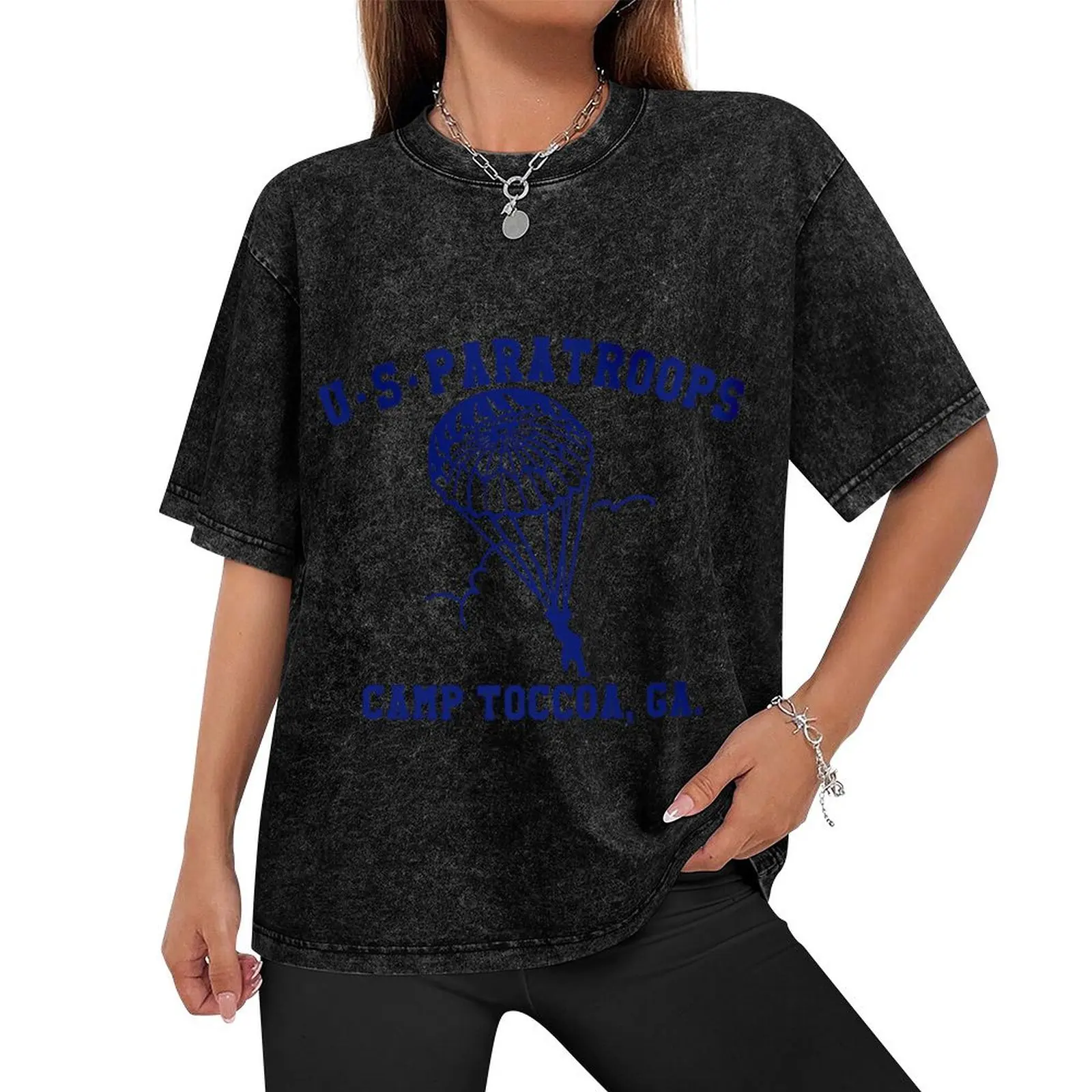 US Paratrooper Camp Toccoa WWII T-Shirt Louboutins tshirts personalised funny t shirts for men