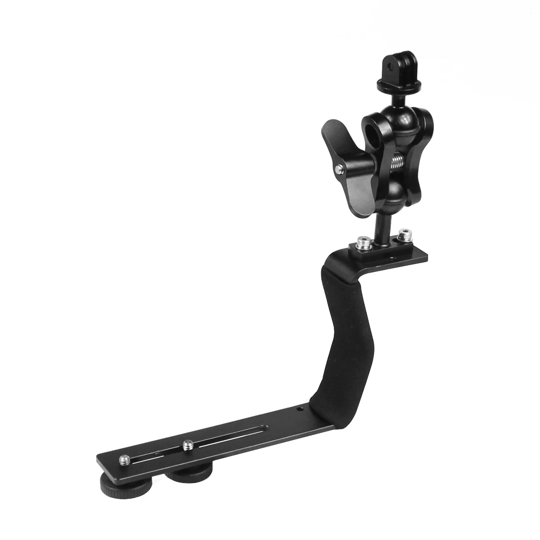 Tauchhalterung aus Aluminiumlegierung, Z-Typ, Einzelgriff mit Basisadapter für Gopro Unterwasserkamera, Fotogehäuse, Taschenlampe – Detail 8