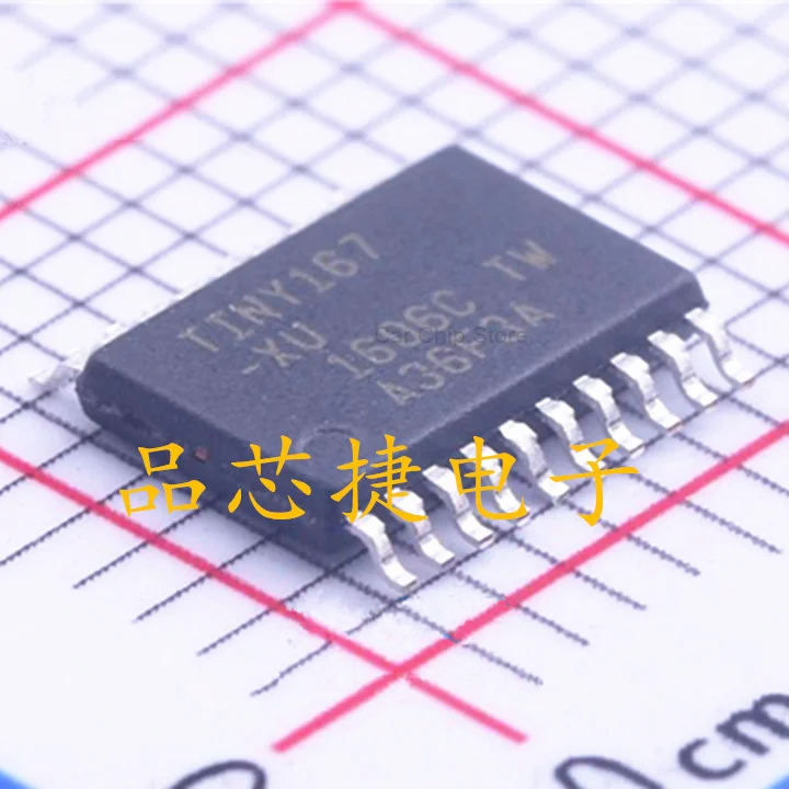 

NEW and Original Single chip microcomputer IC chip, 2 pieces, atiny167-xur tiny167-xu tssop-20