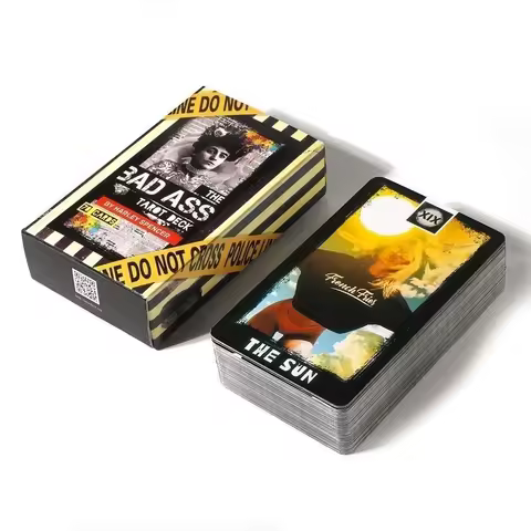Hot Selling The Bad Ass Tarot Leisure Entertainment Card Family Gathering Divination Deck Tarot Board Playing Card Game