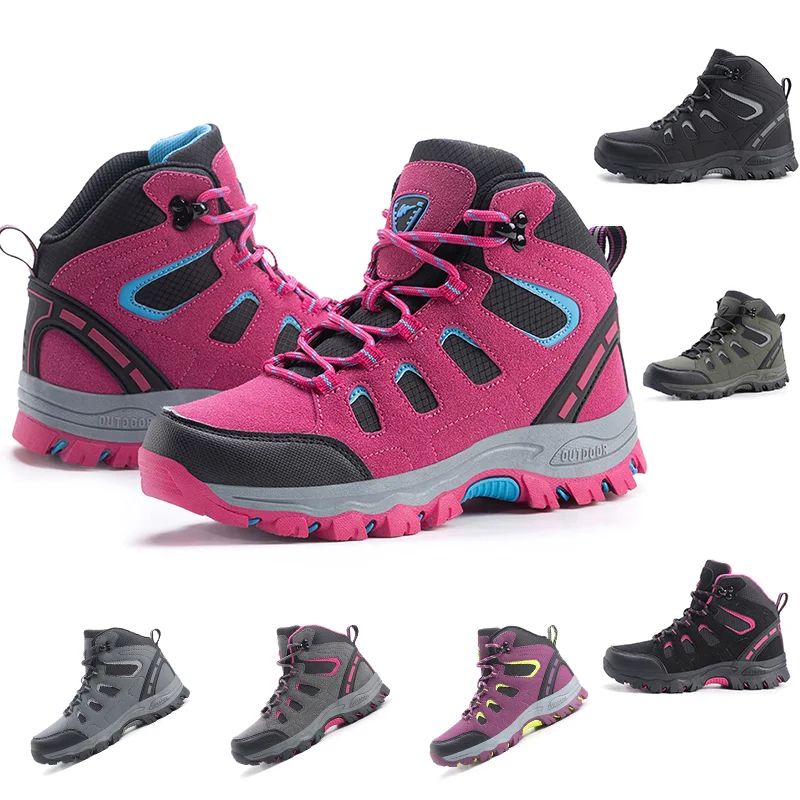 

Стильная высокая уличная обувь, походные ботинки на толстой подошве с противоскользящим покрытием, профессиональная прочная обувь для пеших прогулок