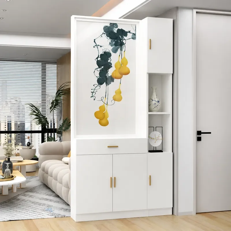 Modern Simple Light Luxury Wine Cabinet Shoe Storage Integrated Home Decor Screen Partition for Living Room Entrance Blocking