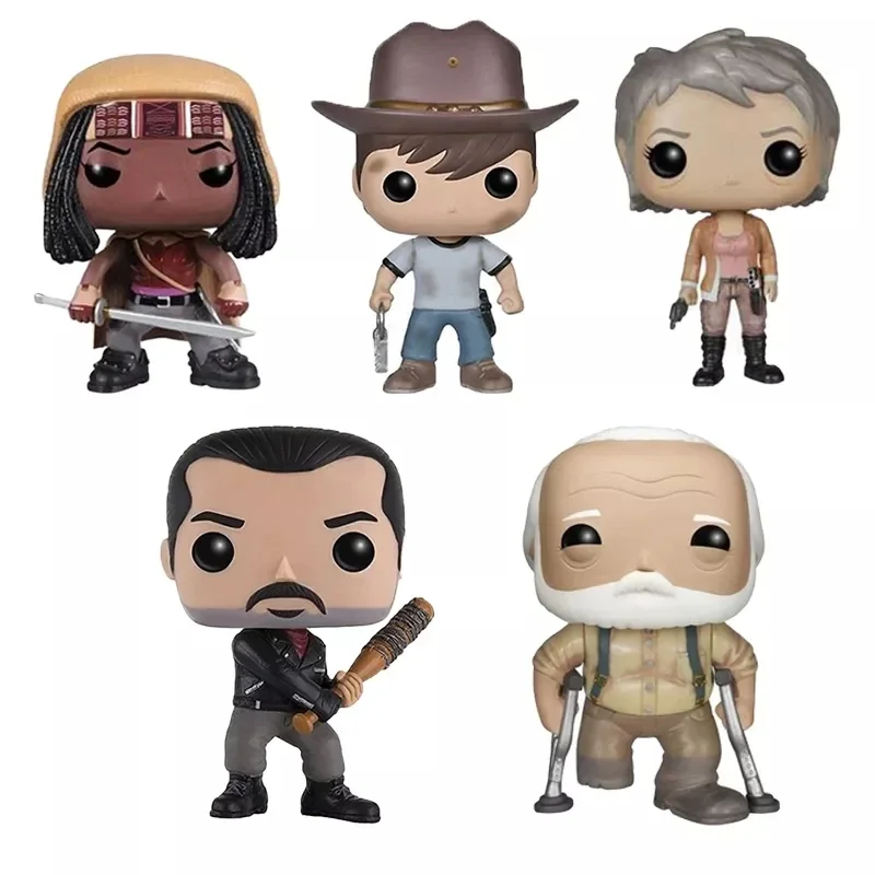 FUNKO POP The Walking Dead #38 Merle Dixon #71 Michonne #156 Carol Peletier #97 Carl Zombie Action Figure Model Doll Toy Hallow