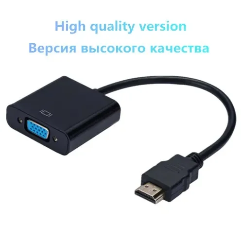 HD 1080P телефон с кабелем HDMI-совместим с адаптером VGA для PS4, ПК, ноутбука, ТВ-приставки, проектора