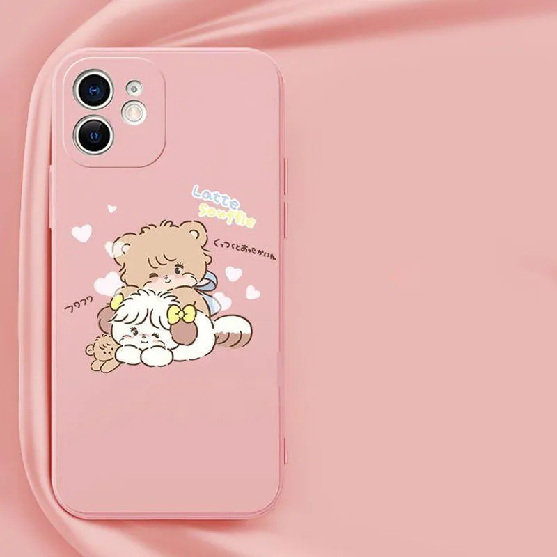 Kawaii Cute Mikko Mobile Phone Shell Iphone12/13/14/15Promax Fall Prevention Anime Cartoon Ins Birthday Gifts Girlfriend Gifts